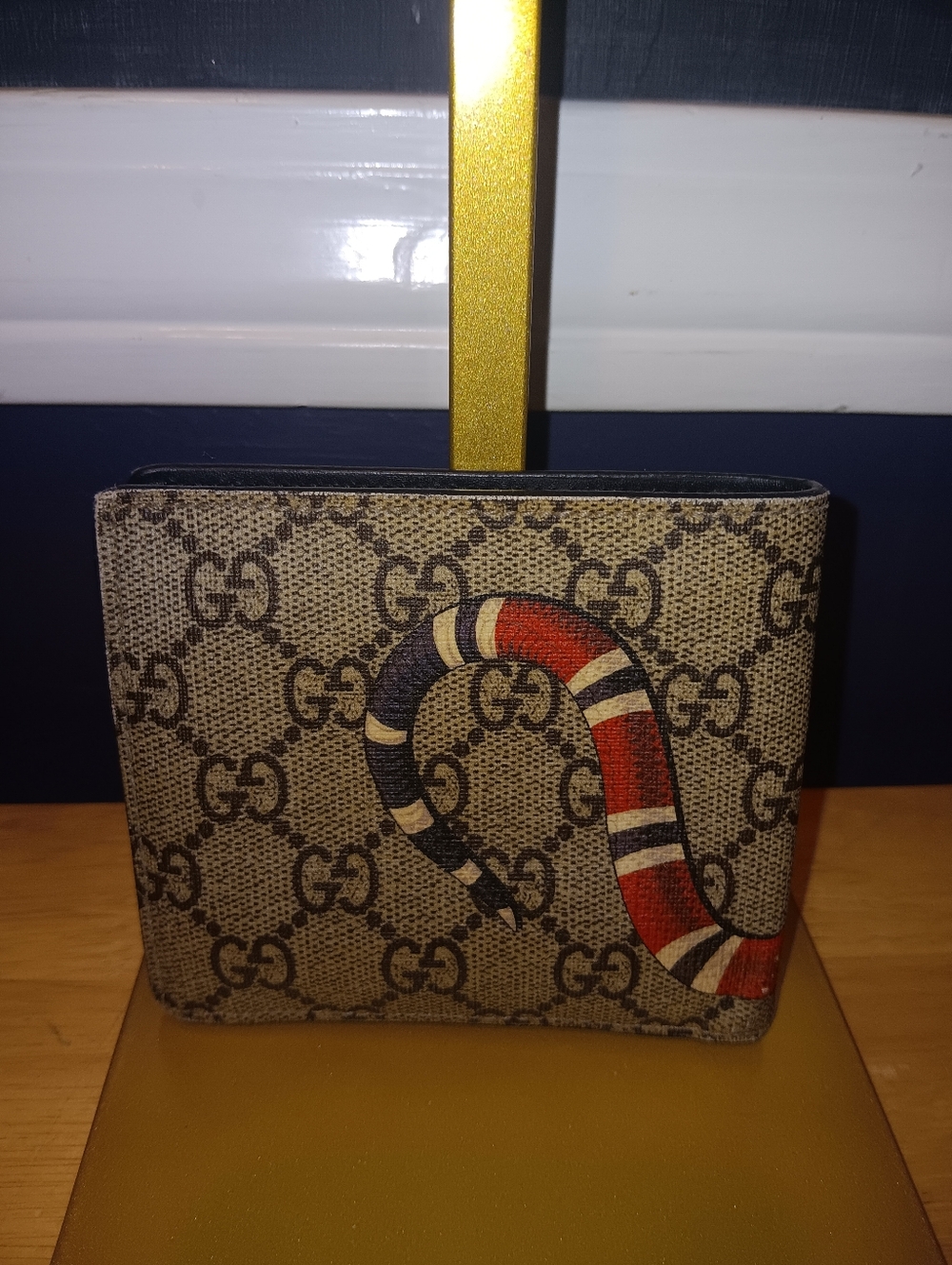 Gucci GG Monogram Fold Kingsnake Wallet - Picture 2 of 8